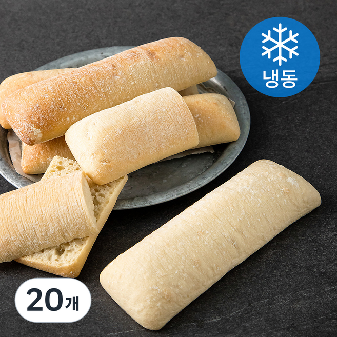 맘쿠킹 브리도 플레인 치아바타 생지 (냉동), 140g, 5개입, 4개