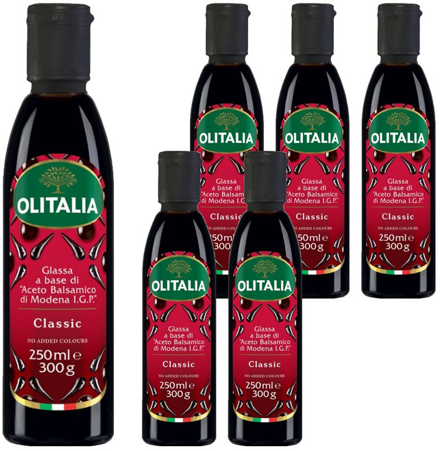 올리타리아 발사믹 글레이즈 크림 글라싸, 250ml, 6개