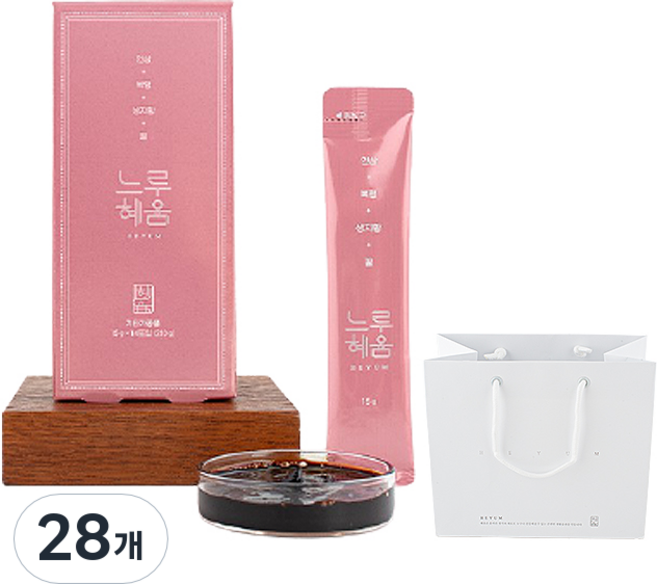 혜윰 느루혜윰 건강식품 + 쇼핑백, 15g, 28개
