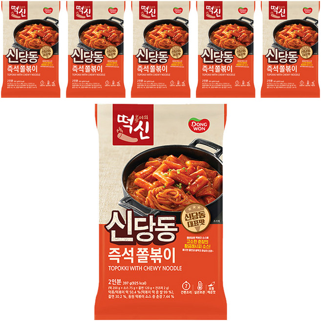 동원 떡볶이의 신 신당동 즉석 쫄볶이, 397g, 6개