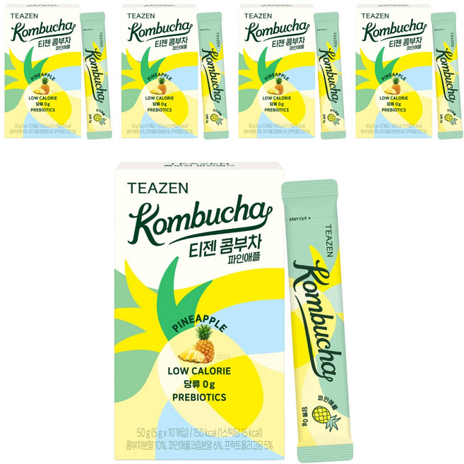 티젠 파인애플 콤부차, 5g, 10개입, 5개