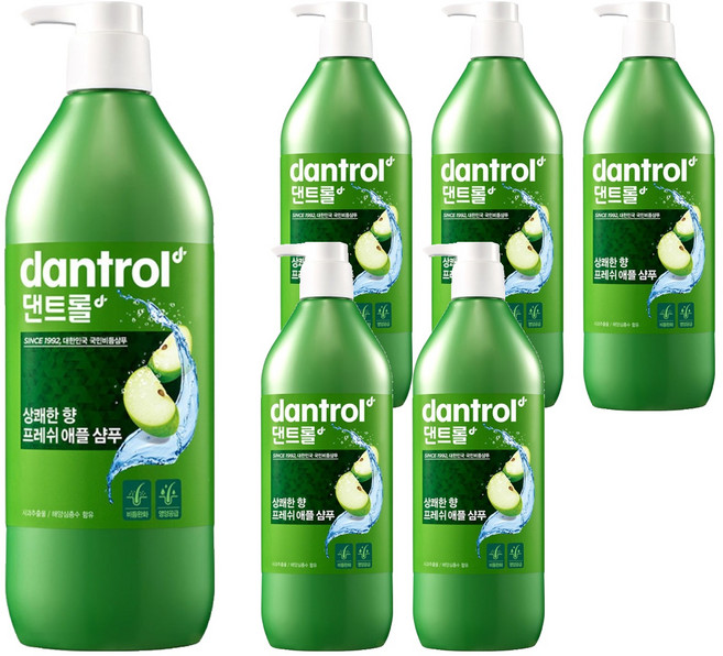 댄트롤 프레쉬 애플 샴푸 상쾌한 향, 820ml, 6개