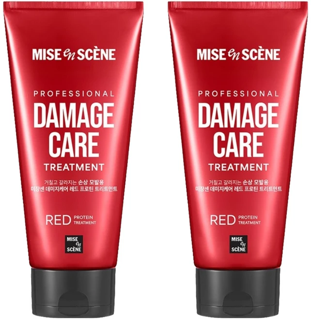 미쟝센 데미지 케어 로즈프로틴 트리트먼트, 330ml, 2개 - 쿠팡