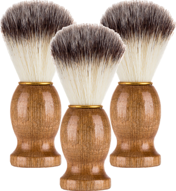 남성용 쉐이빙 브러쉬, 1개입, 3개