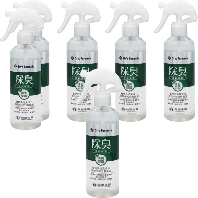 Dr's Formula 除臭清新噴霧 清爽茶香, 255g, 6瓶