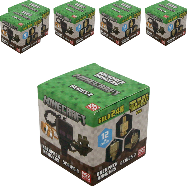 모장 마인크래프트 백행거 시리즈 New 2 피규어 랜덤발송, 6개