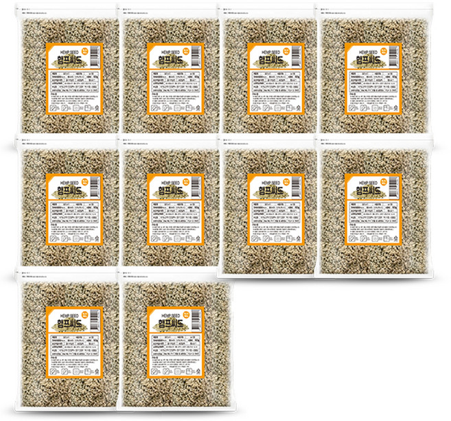 대구농산 더담은 햄프씨드, 500g, 10개