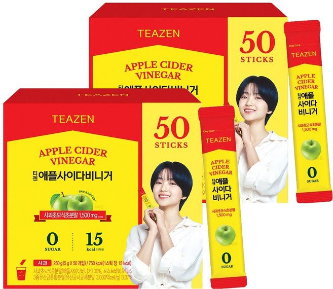 티젠 애플사이다 비니거, 250g, 2개