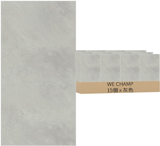 WE CHAMP XPE木紋牆貼 WCB-012 15個, 灰色