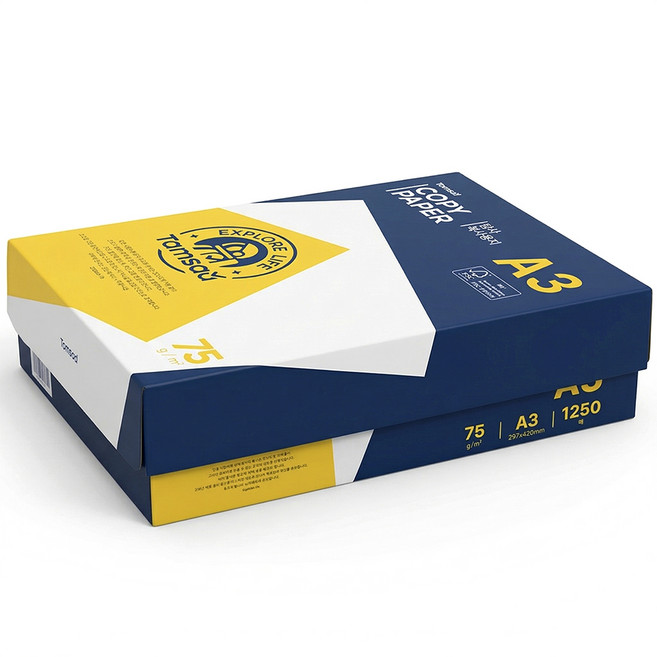 탐사 복사용지 75g, A3, 1250매