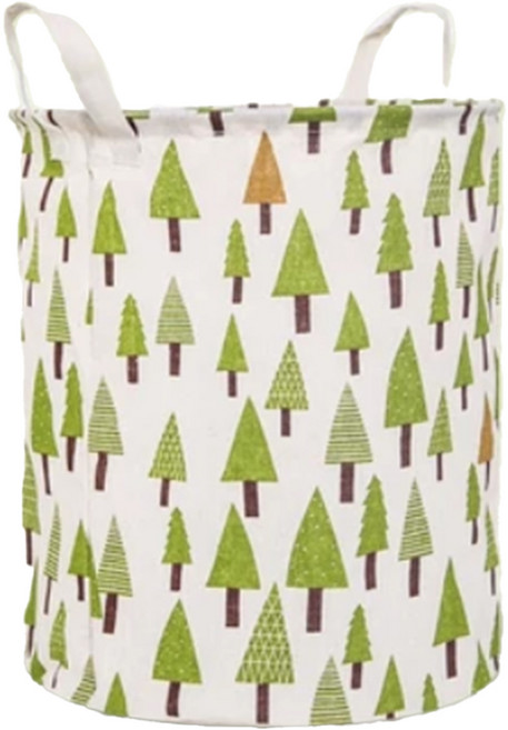 小麥購物 折疊帆布洗衣籃 C015 2個, 小樹, 1組