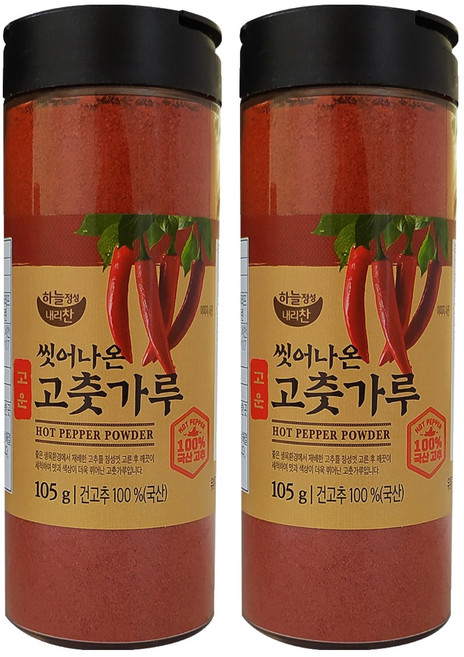 Han saeng 細辣椒粉, 105g, 2罐