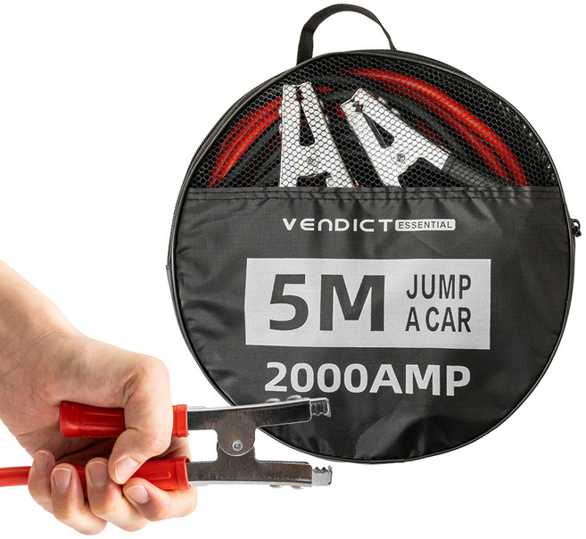 벤딕트 자동차 배터리 점프선 케이블 2000AMP, 1개, 5m