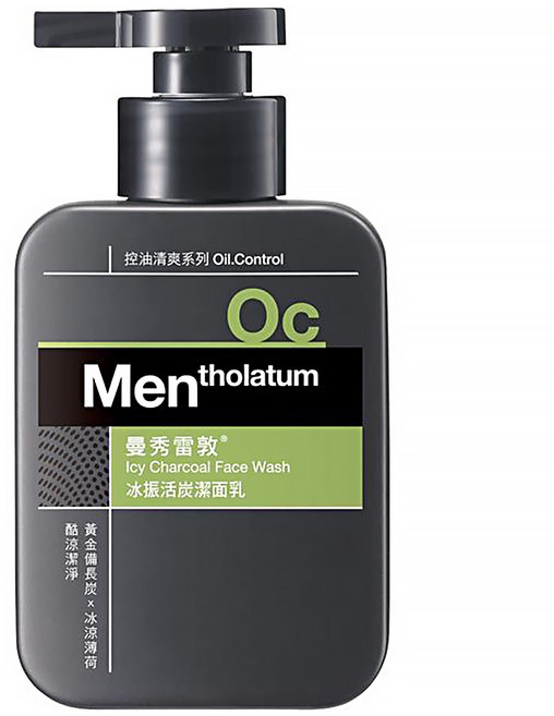 MENTHOLATUM 曼秀雷敦 台灣公司貨 男士冰振活炭潔面乳, 150ml, 1瓶