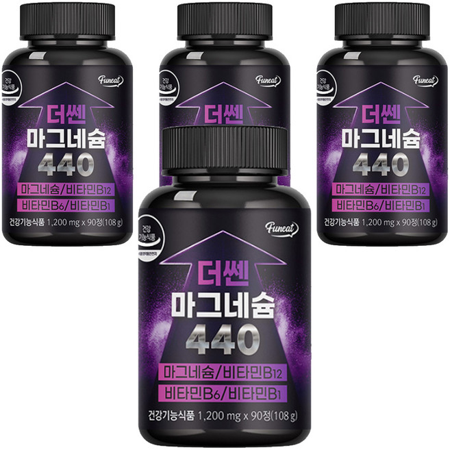 퍼니트 더쎈 마그네슘 440 108g, 90정, 4개