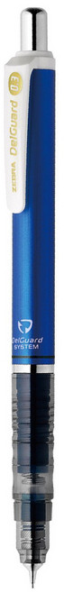 ZEBRA 斑馬牌 DelGuard P-MAS85-BL DelGuard 不易斷芯自動鉛筆 藍 0.3 mm, 0.3mm, 1支