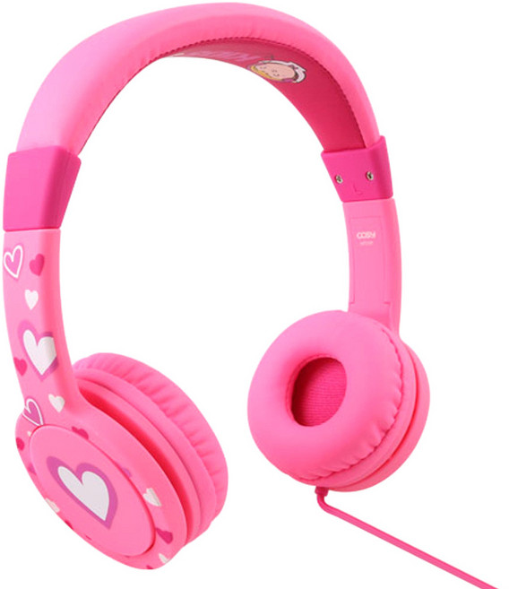 코시 아동용 롤리 청력 보호 헤드폰 HP3197 핑크 3.5mm단자