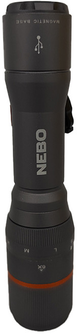NEBO 達文西切換型手電筒-USB充電, 黑色, 1個