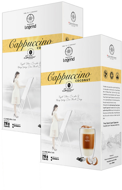 쭝웬레전드 카푸치노 코코넛 커피믹스, 18g, 12개입, 2개