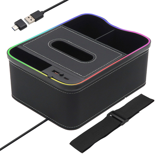 에이스피드 멀티 차량용 콘솔박스 수납함 C88, 블랙, 컨텐츠 참조