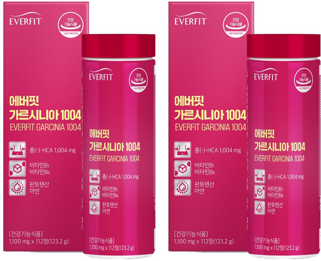 에버핏 가르시니아 1004 123.2g, 2개, 112정