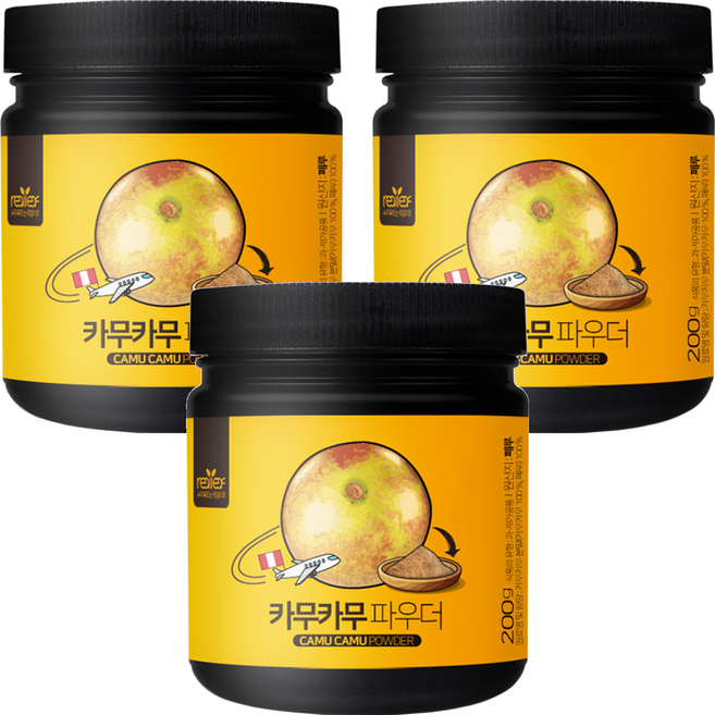 리얼리프 카무카무 파우더, 200g, 3개