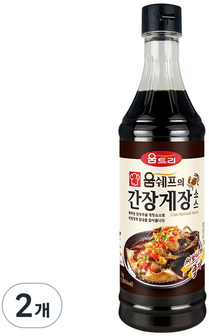 움트리 움쉐프의 간장게장소스, 1kg, 2개