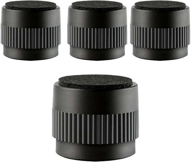 친절한마이쮸 가구다리 높이조절 발받침 50mm 의자부속품, 블랙, 4개