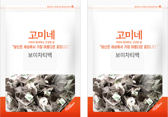 고미네 보이차 티백, 1g, 50개입, 2개