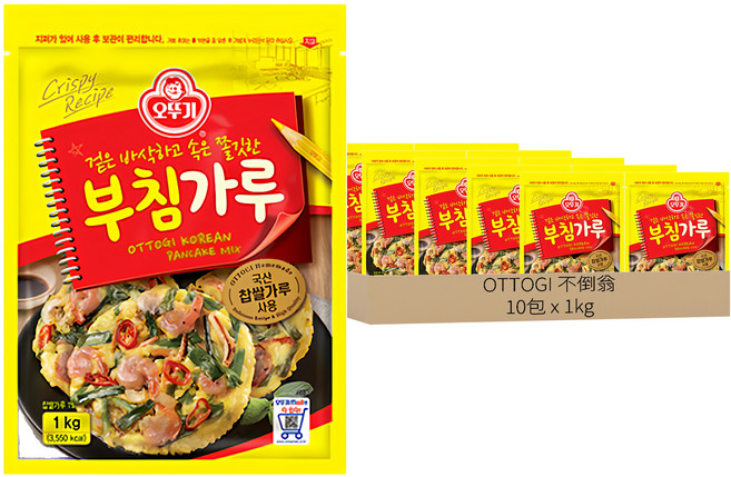 OTOKI 不倒翁 韓式DIY煎餅粉, 1000g, 10包