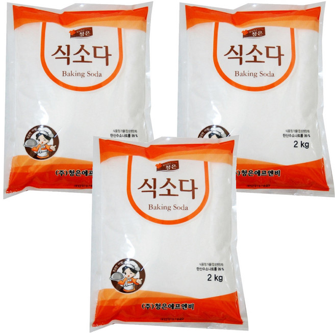 Cheongeun F&B 食用蘇打, 2kg, 3個