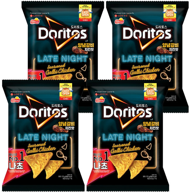 도리토스 양념갈비치킨맛, 172g, 4개