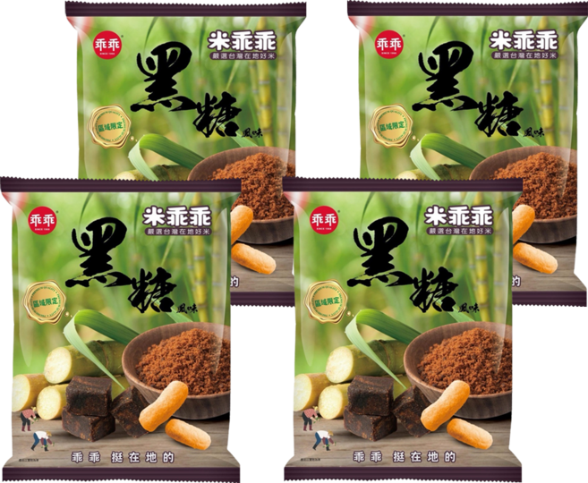 乖乖 米乖乖 黑糖風味, 40g, 4包