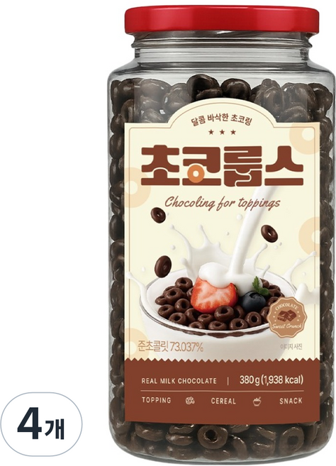 씨알로 초코룹스, 4개, 380g