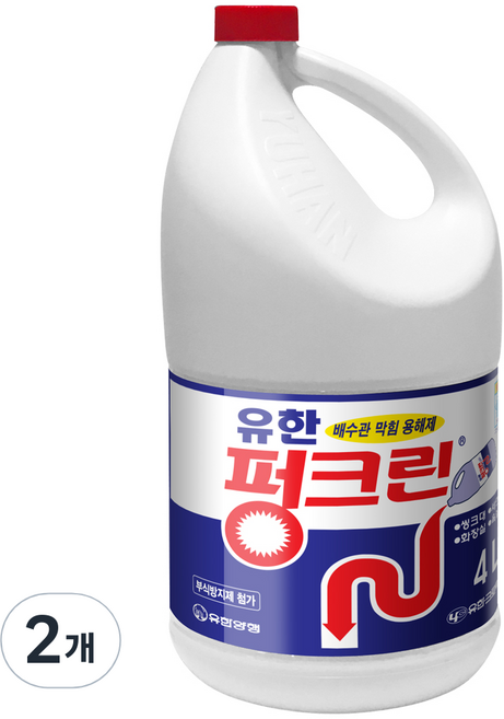 펑크린 배수구세정제, 4L, 2개