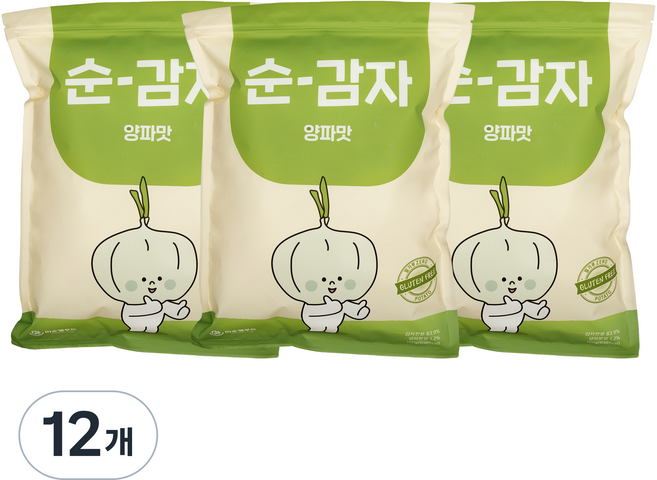 순 감자 양파맛, 150g, 12개