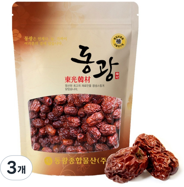 동광한방몰 국내산 경산 대추, 180g, 3개