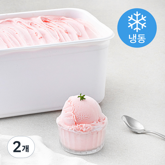 네추럴킹덤 딸기 샤베트 (냉동), 5L, 1개입, 2개