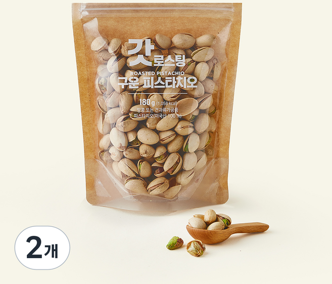 갓로스팅 구운피스타치오, 180g, 2개