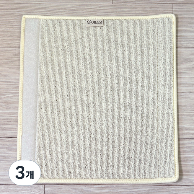 따스넉 고양이 따그릉 스크래쳐 캣폴 기둥 리필, 3개, 크림아이보리