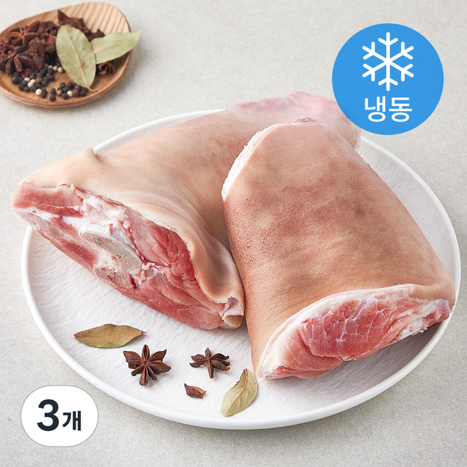 동원홈푸드 돼지장족 통족발용 돈학 미정선 원육 (냉동), 2.2kg, 3개