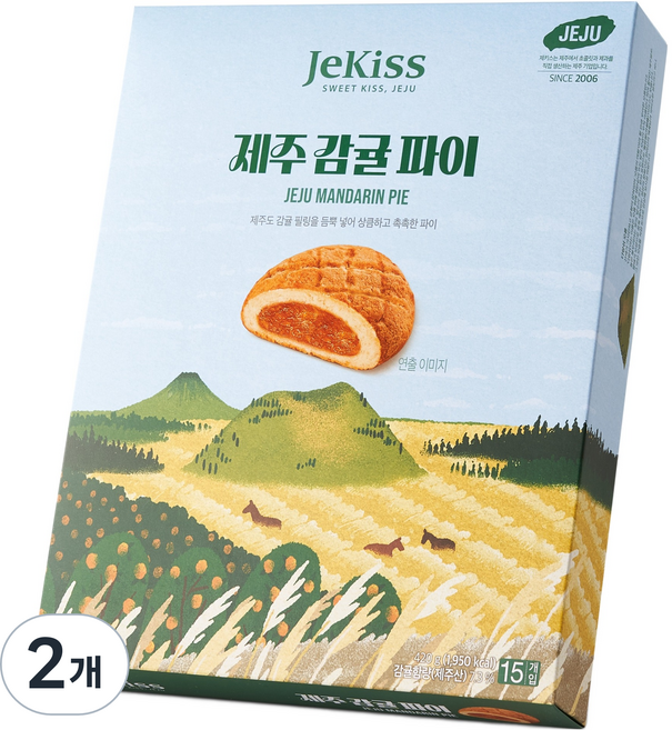 제키스 제주 감귤 파이, 420g, 2개