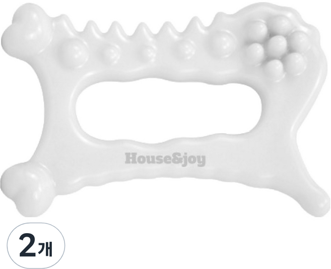 하우스앤조이 디톡 바디 페이스 괄사, 2개, 화이트