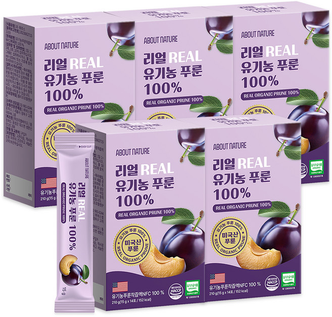 李子汁100隨身包 14條入, 210g, 5盒