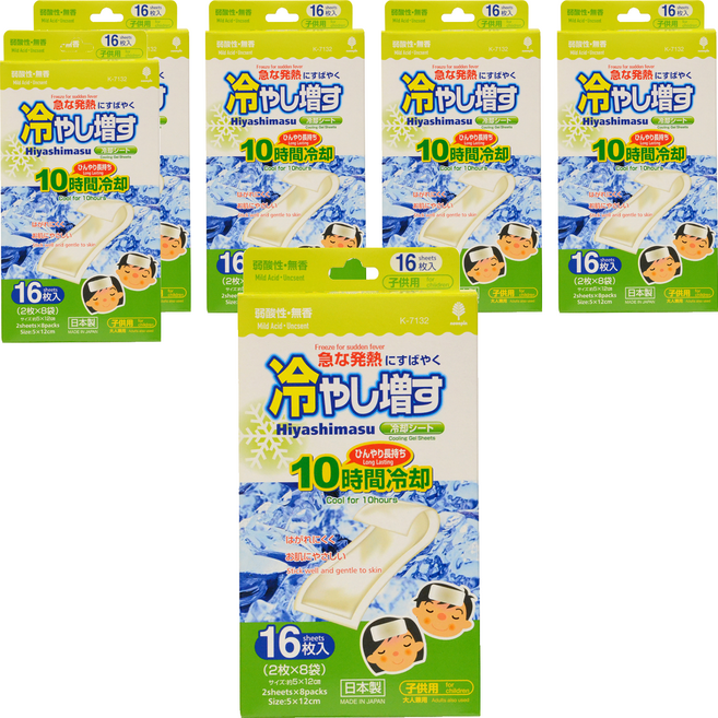 노보핀 코쿠보 열 냉각시트 어린이용 무향, 16개입, 6개