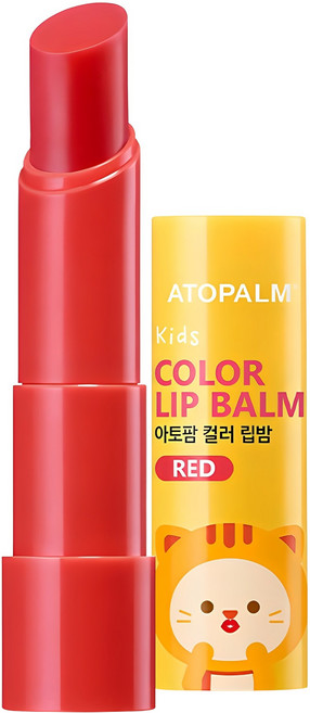 아토팜 키즈 컬러 립밤 3.3g, 레드, 1개