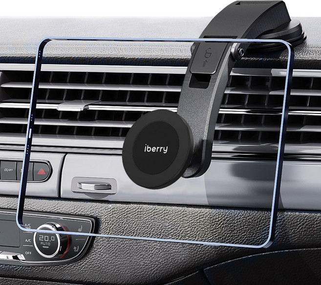 아이베리 UF 초강력 맥세이프 호환 차량용 자석 하단형 대쉬보드 태블릿 휴대폰 거치대, 1개