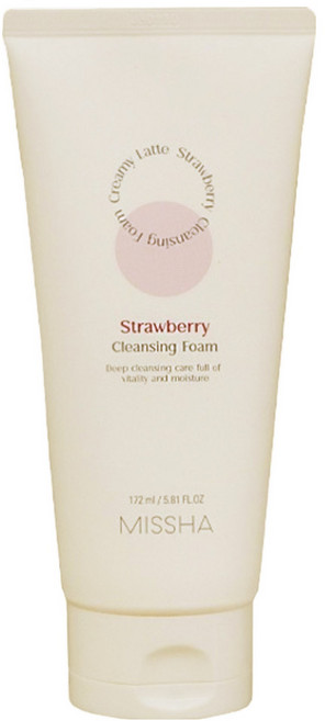 MISSHA 奈米泡沫深層潔面乳 草莓淨白, 172ml, 1條