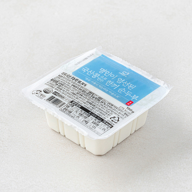 한둘 명인이 엄선된 국산콩으로 만든 한끼 순두부, 150g, 1개
