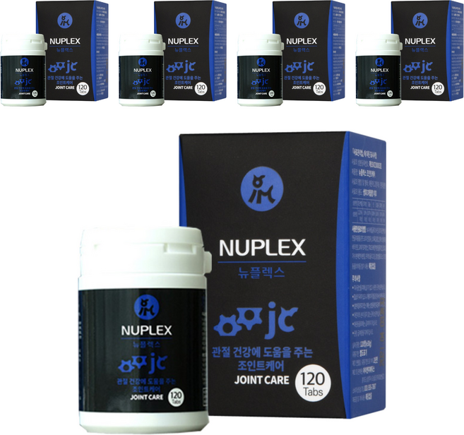 아이앤지메딕스 반려동물 뉴플렉스 영양제, 120정, 뼈/관절강화, 5개